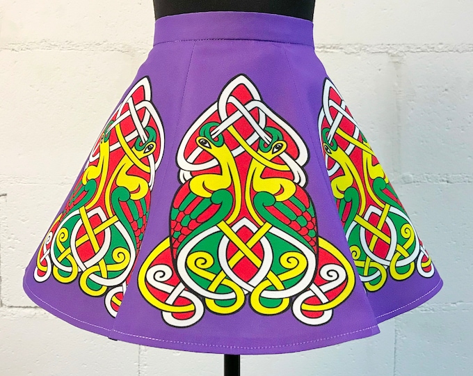 Irish Dance/Skirt/ European Style/Personal Skirt For Irish Dancing/Practice And Competitions/ Celtic/Heron