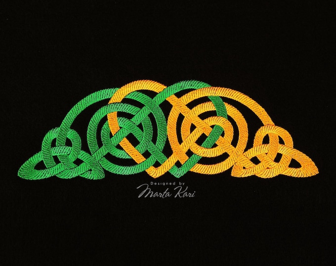 Celtic Knot Satin Stitch Embroidery Design Cuffs Belt, Irish Patterns, Celtic Motifs, Knotwork Embroidery, Celtic Knots, Irish Dance