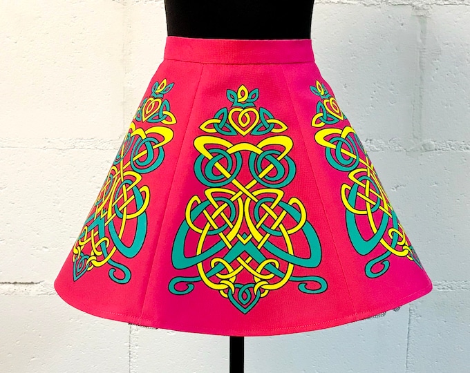 Irish Dance/Skirt/ European Style/Personal Skirt For Irish Dancing/Practice And Competitions/ Celtic/ Black/Owl/Butterfly