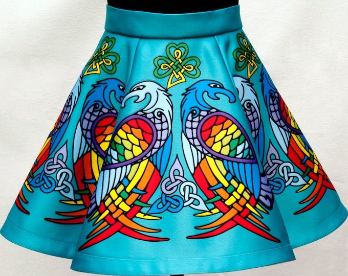 Irish Dance/Skirt/ European Style/Personal Skirt For Irish Dancing/Practice And Competitions/Celtic/Turquoise