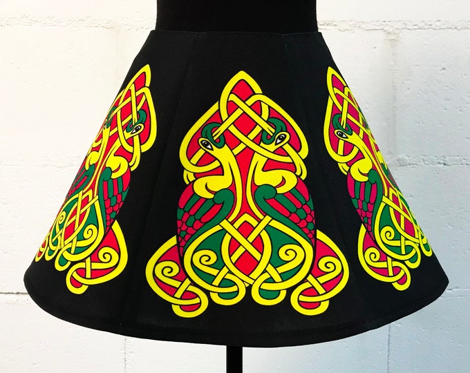 Irish Dance/Skirt/ European Style/Personal Skirt For Irish Dancing/Practice And Competitions/ Celtic/ Black