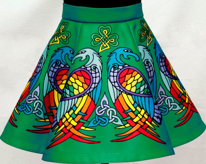 Irish Dance/Skirt/ European Style/Personal Skirt For Irish Dancing/Practice And Competitions/Celtic/Turquoise