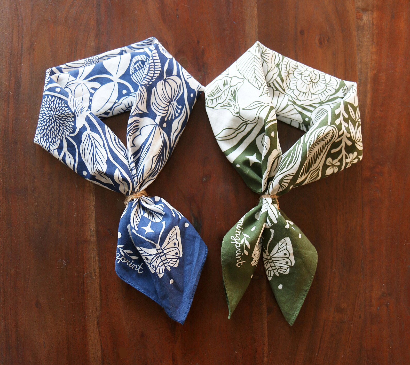 Still Life Bandana, Wildflower Cotton Bandana, Floral Scarf, Soft