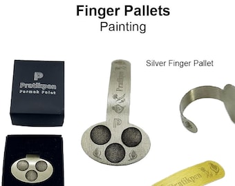 Palette de doigts, peinture pratique (options de couleur or et argent)