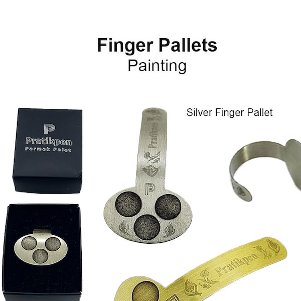 Finger palette, practical painting (Gold and silver color options)