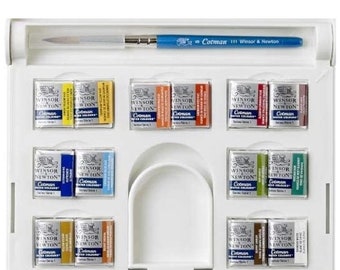 Winsor Newton Cotman Compact 14 Color Tablet Watercolor Set Special