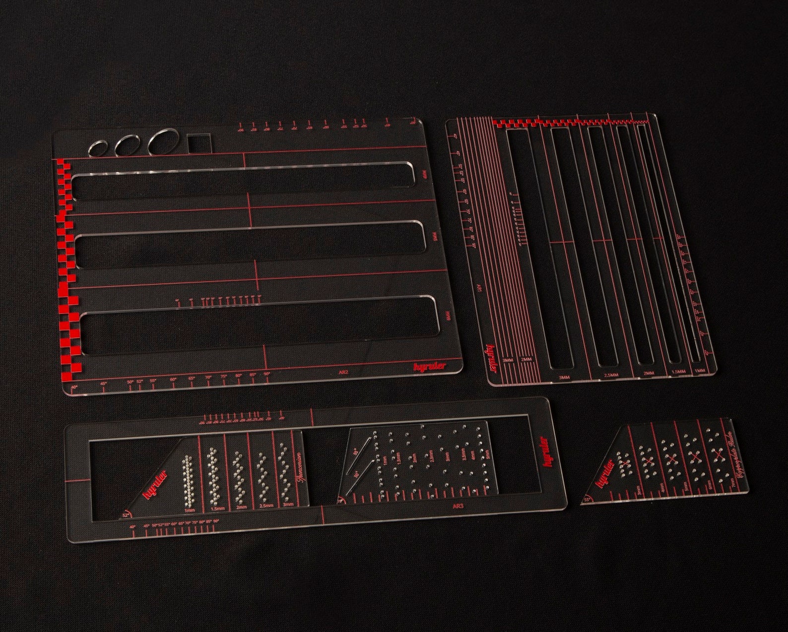 Line Ruler Set fine workmanship quality cut 6 pieces | Etsy