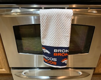 Denver Broncos Hand Towel, Denver Broncos, Denver Broncos Kitchen Towel