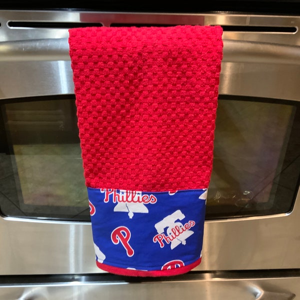 Philadelphia Phillies Hand Towel, Philadelphia Phillies, Phillies, Philadelphia Phillies Kitchen Towel, Philadelphia Phillies Bathroom Towel