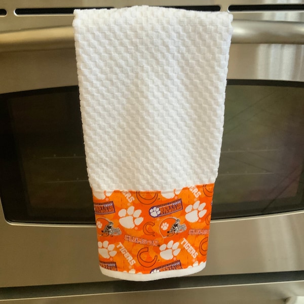 University of Clemson Hand Towel, University of Clemson, Clemson Tigers, University of Clemson Tigers