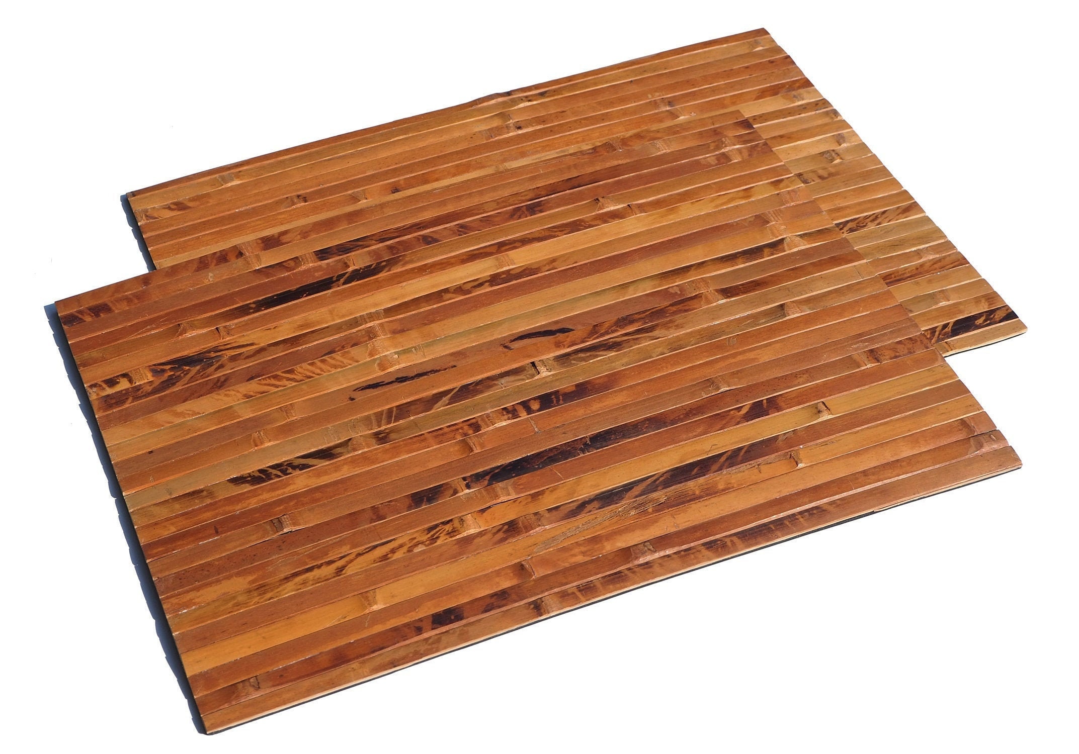 Bamboo Placemats Set of 2 Ecofriendly Handmade Natural and Etsy