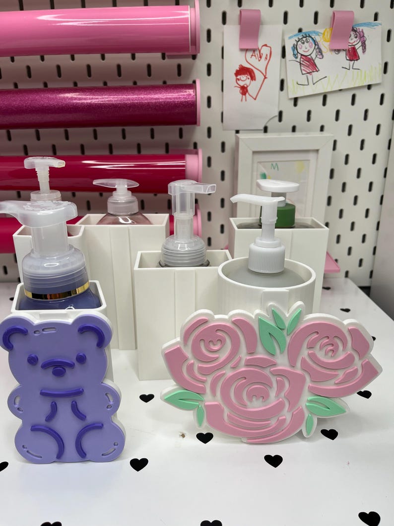 Interchangeable Soap Holder Base for Bath & Body Works Bottles | SoftSoap | Native | Meyer's | Dial STL and 3MF Digital Files image 10