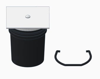 Graduation Mini Bucket 3MF-Dateien | Graduierung Studentengeschenk, Schreibtischdekoration (Digitaler Download)