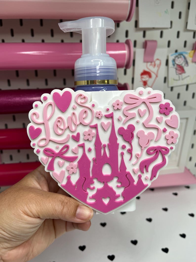 Interchangeable Soap Holder Base for Bath & Body Works Bottles | SoftSoap | Native | Meyer's | Dial STL and 3MF Digital Files image 5