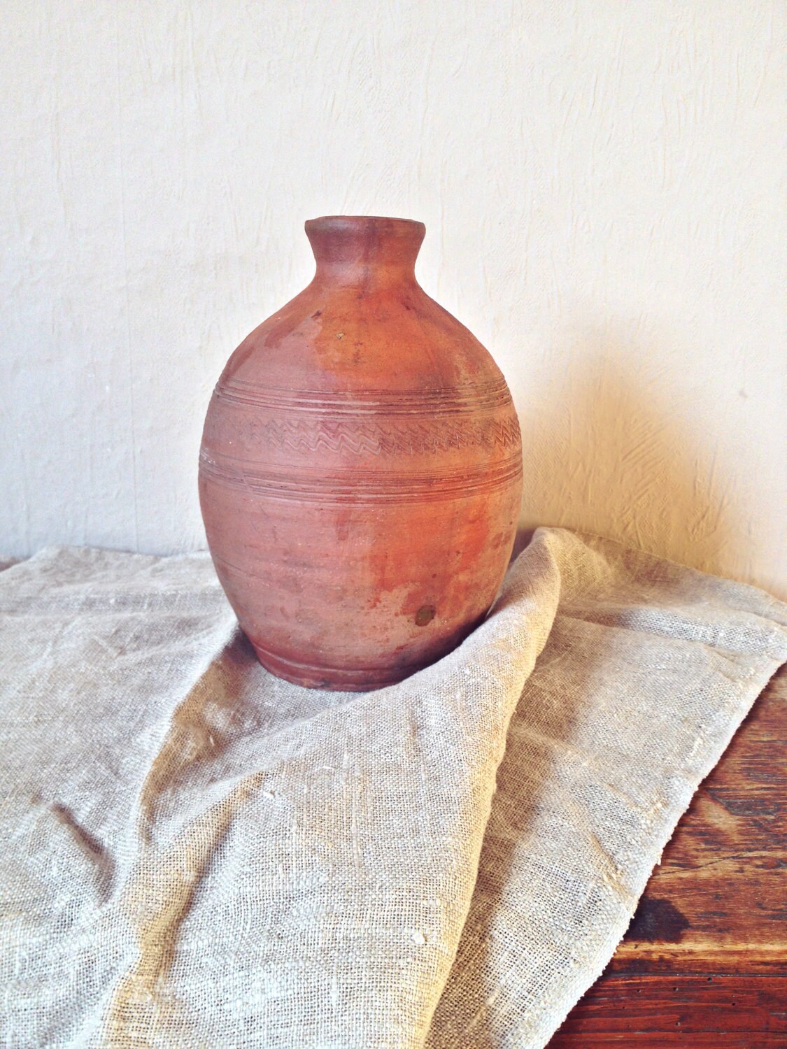 Primitive Ceramic Pot Simple Pottery Primitive Pottery Vase Etsy