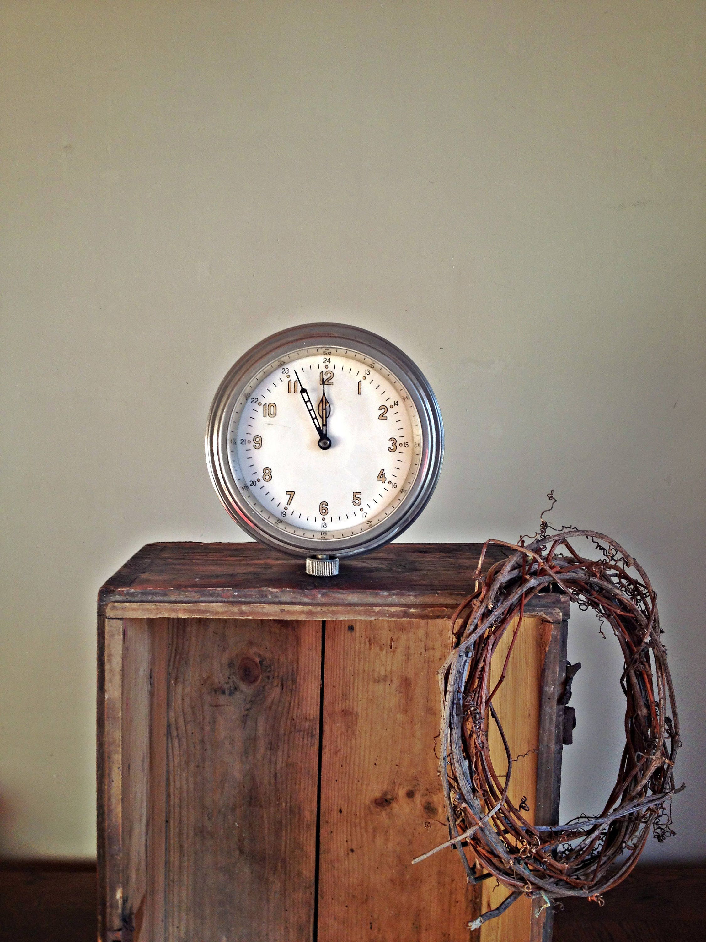 Ship wall clock Navy Ship clock Soviet Navy clock Working Etsy