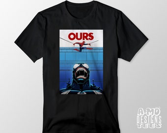 Ours Jaws Movie Poster T-Shirt  Unisex and Ladies Fit