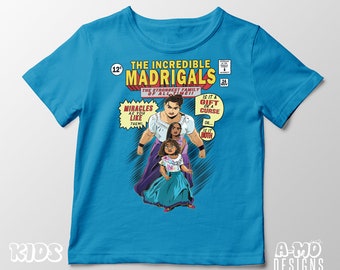 KIDS The Incredible Madrigals Movie Comic Book Cover T-Shirt