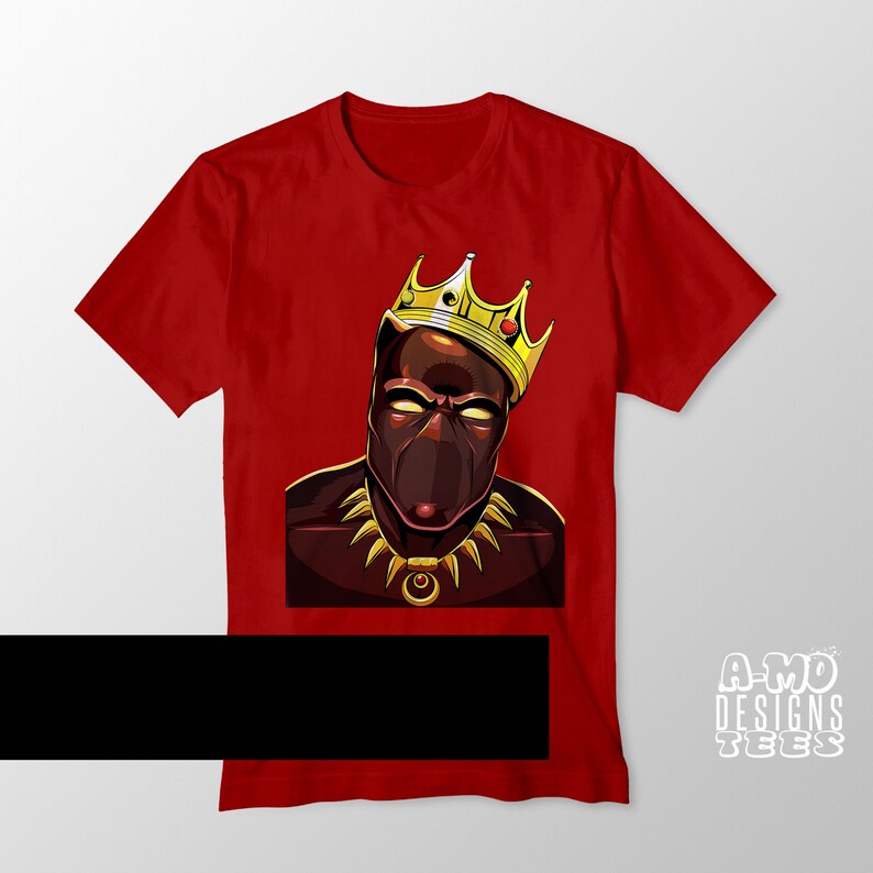 Notorious T'Cha-Lla Black Panther Notorious BIG Mashup Unisex and Ladies Fit image 1