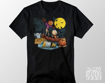 Halloween T-Shirt Sam and Jack Halloween T-Shirt  Unisex Fit and Ladies Fit