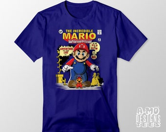 The Incredible Mario T-Shirt Mashup Unisex and Ladies Fit