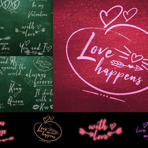 Love Happens - 105 Text Overlays