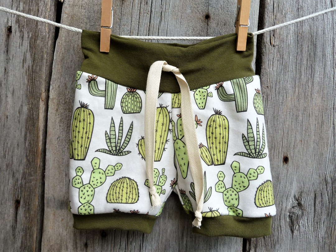 Babyhug Cotton Mid Thigh Length Shorts Leafy Print - Blue main image 0