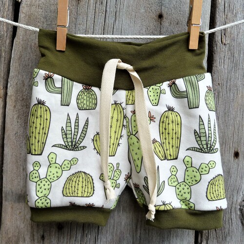 Baby Boy Shorts Cactus Baby Clothes Organic Baby Clothes Etsy