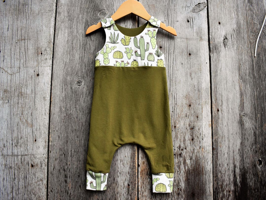 Cactus Baby Romper Organic Baby Clothes Cactus Baby Clothes - Etsy