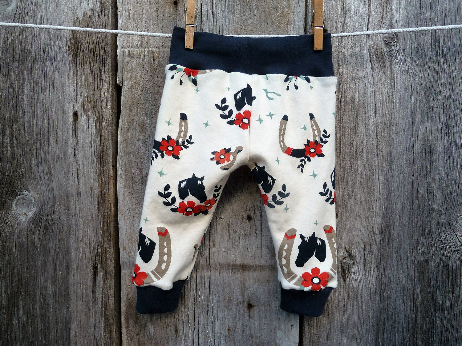 Organic Baby Clothes Horse Baby Clothes Baby Girl Gift Etsy