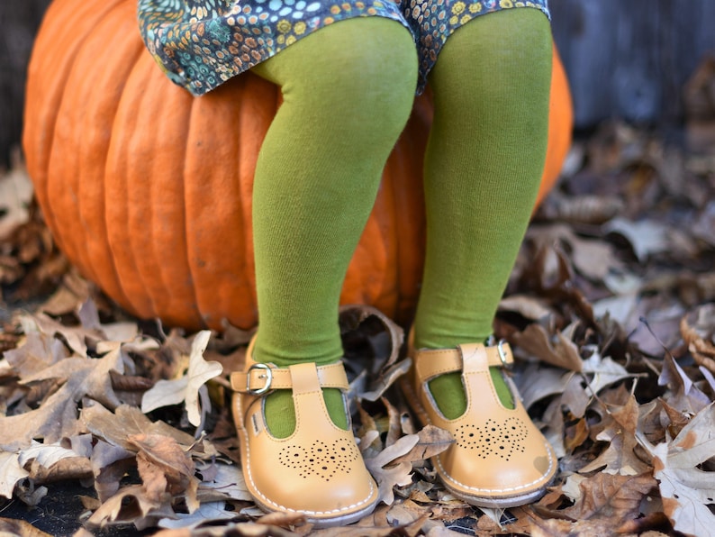 Pumpkin tights Organic baby tights mustard tights,organic cotton tights,baby stockings,toddler tights,orange tights fall baby tights