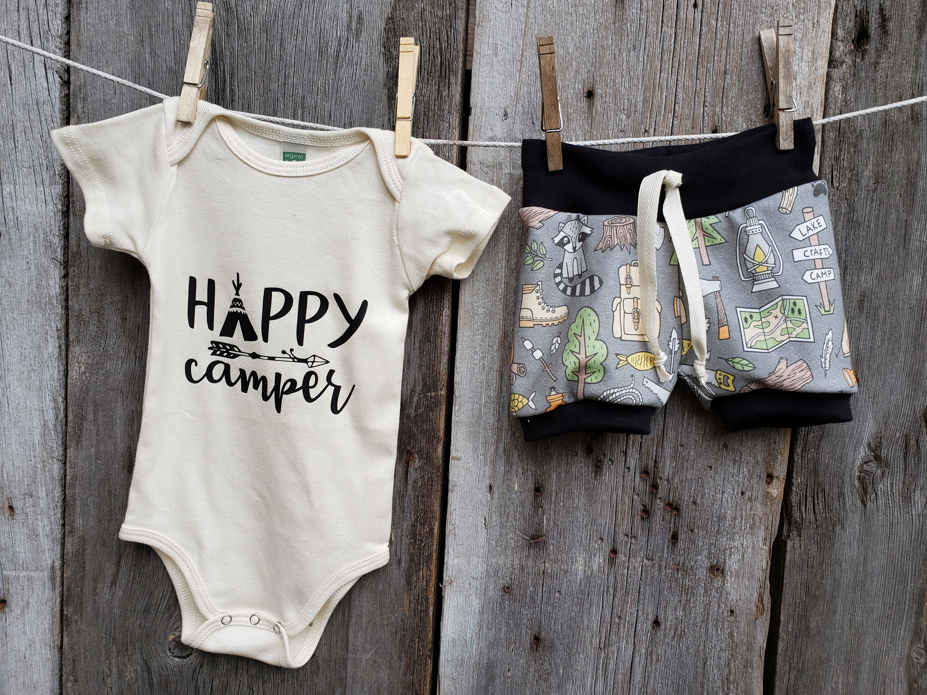 Baby Camping Clothes Oganic Summer Boy Clothes Baby Outfit Etsy