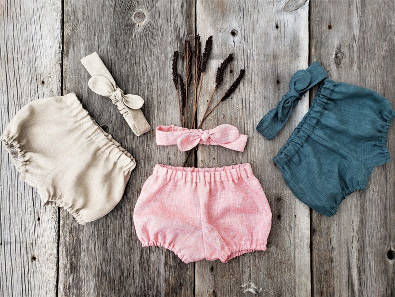 Organic linen bloomers linen bloomers girls baby bloomers Etsy