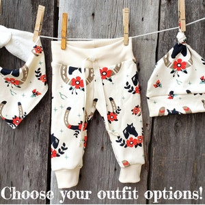 Organic Cotton Baby Leggings: Equestrian Horse Outfit