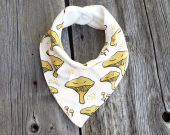 Pilz Baby Lätzchen: Bandana Sabber Lätzchen aus Bio Baumwolle