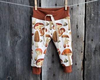 Bio Pilz Muster Baby Joggers, Vintage Leggings