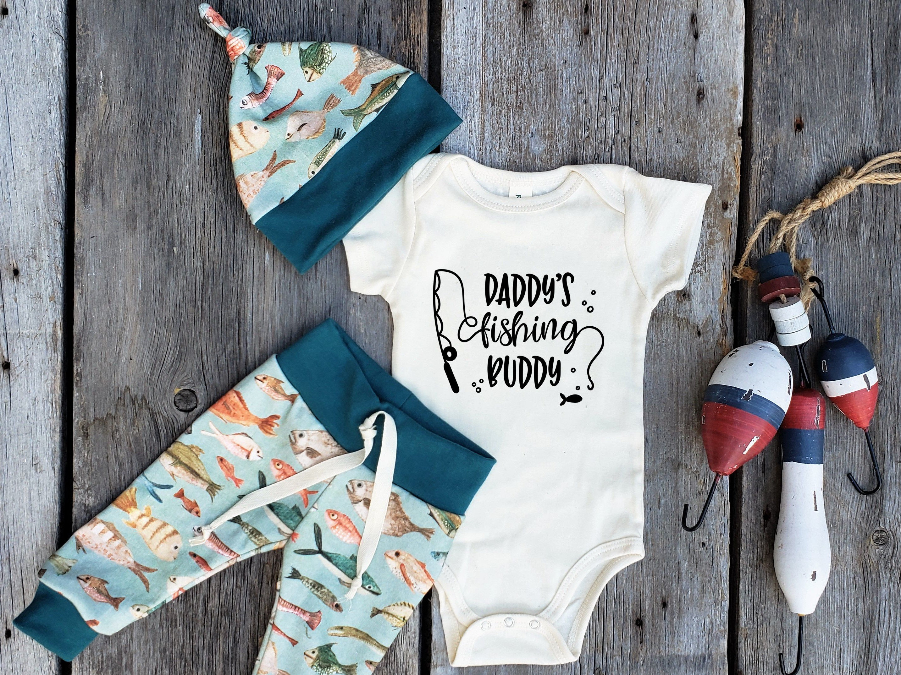 Buy Fishing Baby Set, Organic Baby Clothes, Baby Shower Gift, Daddys Fishing  Buddy, Coming Home Outfit, Ocean Baby, Fish Baby Online in India 