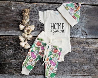 Organic Baby Set, Vege Baby Clothes, Baby Shower Gift, Home Grown, Baby  Clothing Set, Coming Home Outfit, Gardening Baby, Farmers Market -   Finland