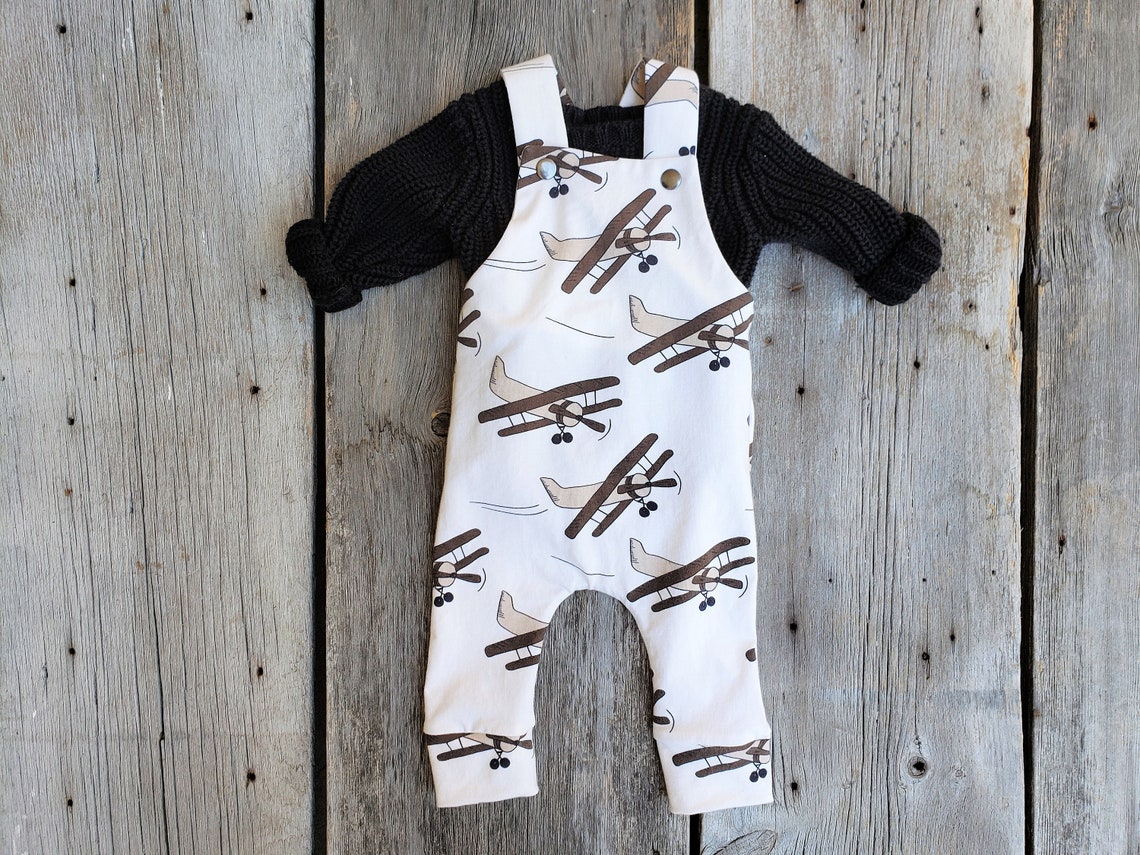 Airplane Baby Romper Organic Baby Clothes Baby Overalls Etsy UK