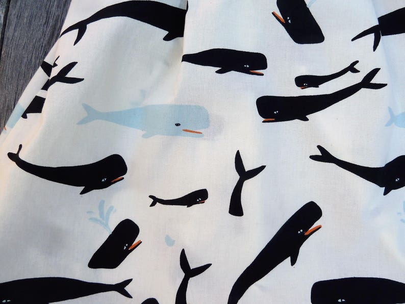 Baby girl gift baby girl summer dress Organic baby dress Organic baby dress whale baby clothes ocean dress beach dress