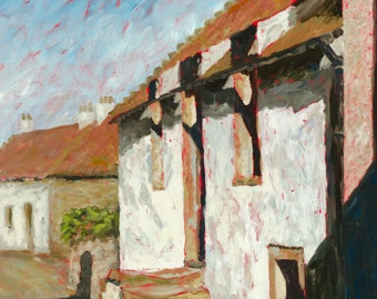 Potter's Cottage Giclee Print, Crail Scotland, Limited Edition Art