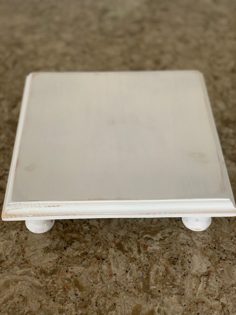 White Pedestal Risers/ Farmhouse Table Decor/ Square Etsy