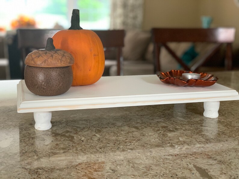 White Pedestal Risers/ Farmhouse Table Decor/ Square Etsy