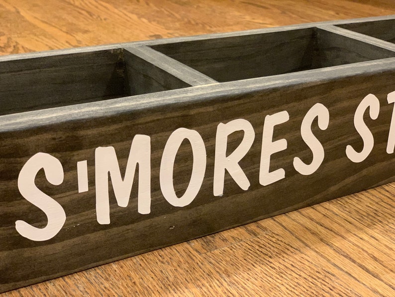 Smores station, Smores bar, Outdoor fire pit decor, Housewarming gift, Hostess gift image 3