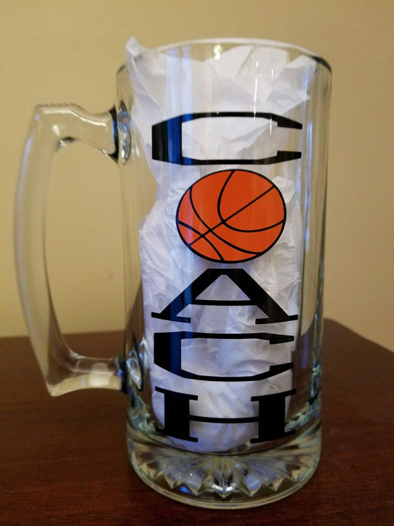 Basketball Coach Gift Beer Mug End of the Basketball Season Etsy