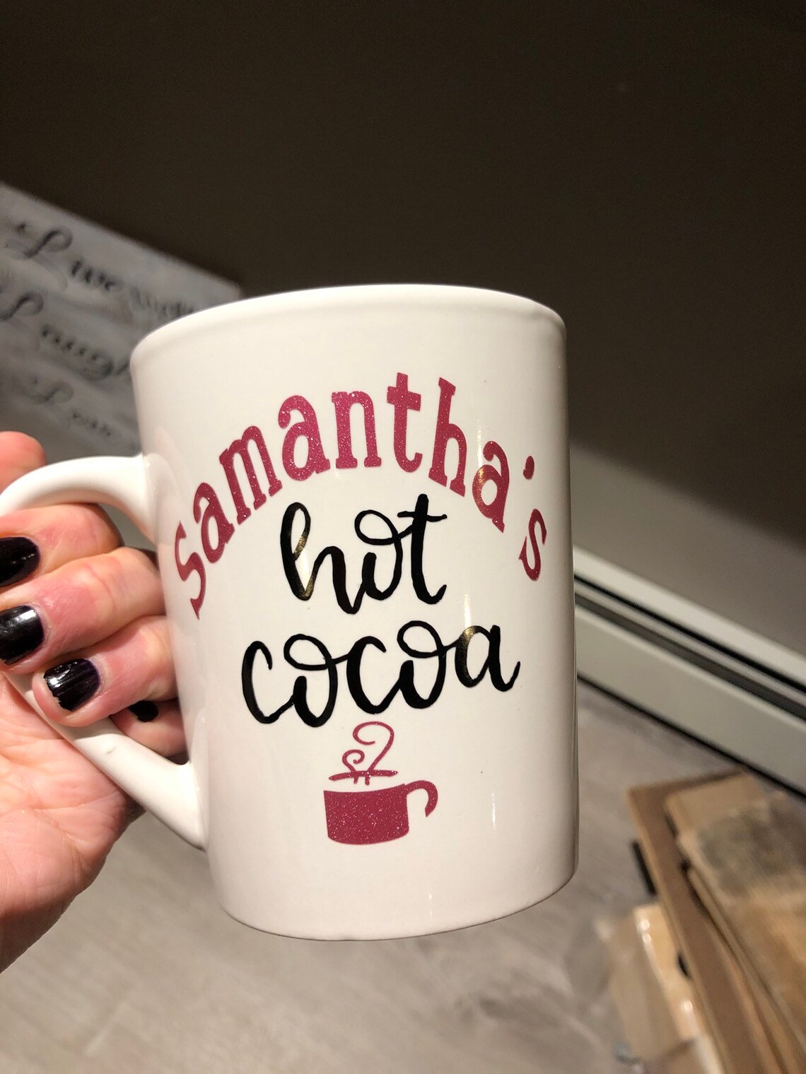 custom hot cocoa mugs