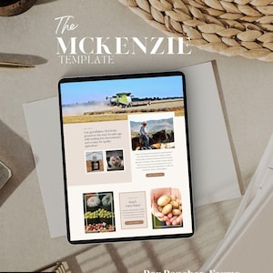 Plantilla web para ranchos, fincas ecuestres y granjas / McKenzie diseñada para ranchos de caballos, propiedades rurales, agricultura, granjas y ranchos ganaderos.
