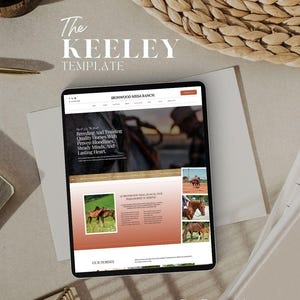 馬のブリーダーと牧場のウェブサイトテンプレート｜馬関連ビジネス向けにデザインされたKeeley｜種牡馬、繁殖牝馬、販売馬ページ｜乗馬