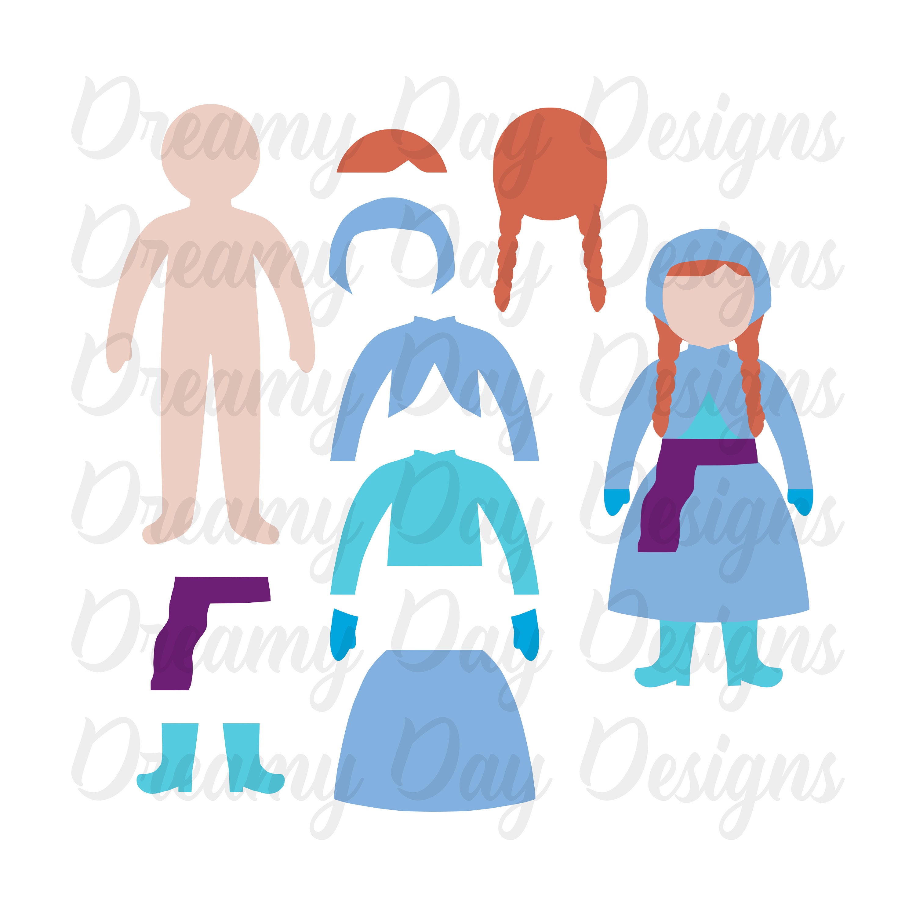 Cricut Paper Doll SVG