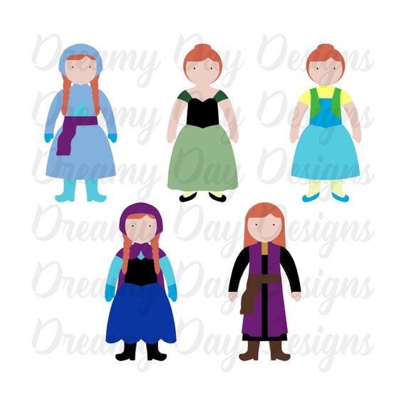 DOWNLOAD Paper Doll SVG Cutting File for Cricut Puppets Etsy Finland